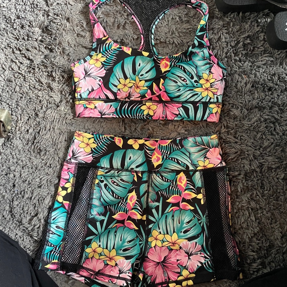 Gym to Swim Floral Set